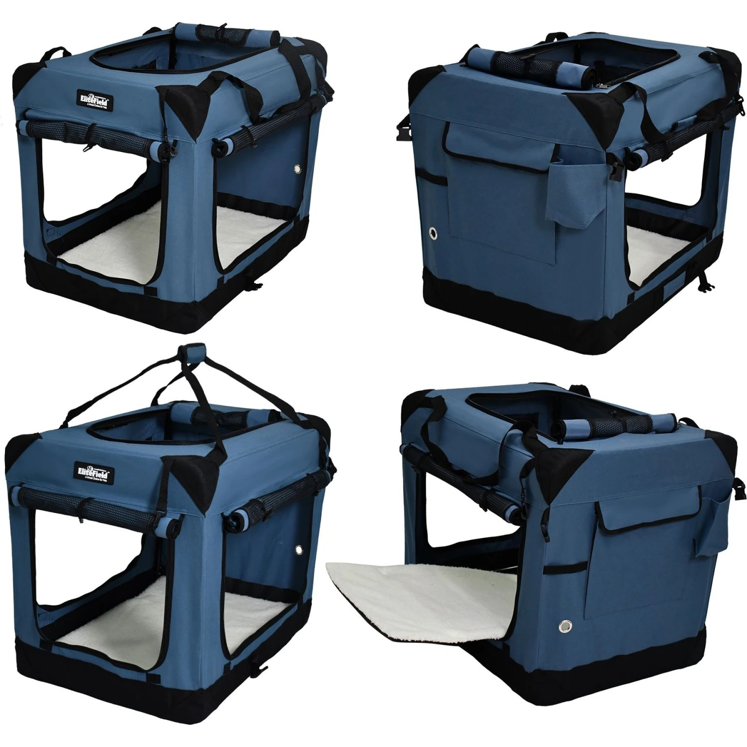 EliteField 4-Door Collapsible Soft-Sided Dog Crate 7 EliteField 4-Door Collapsible Soft-Sided Dog Crate - Image 5