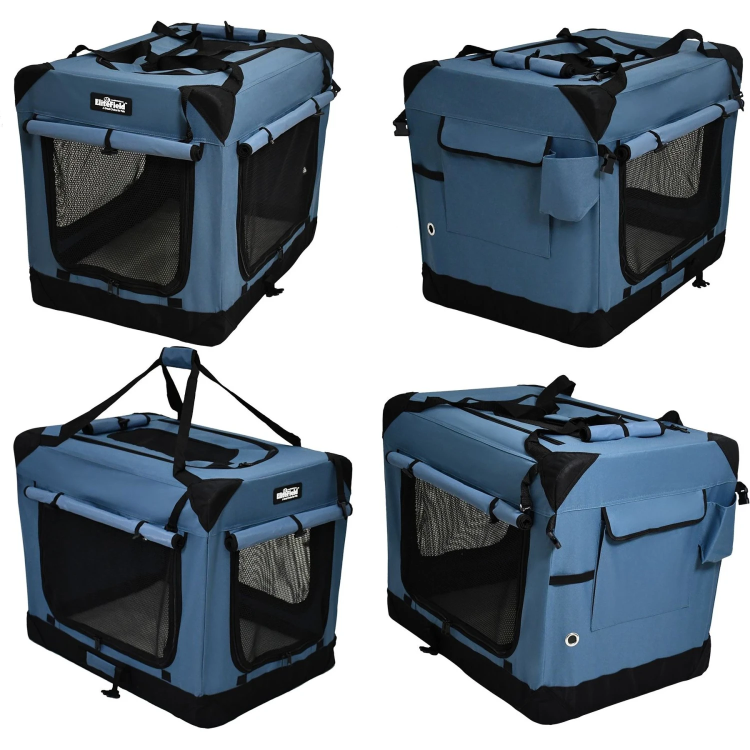 EliteField 4-Door Collapsible Soft-Sided Dog Crate 8 EliteField 4-Door Collapsible Soft-Sided Dog Crate - Image 6