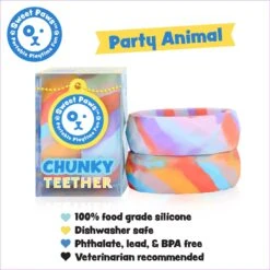 Sweet Paws Chunky Wearable Puppy Teether Stack Dog Toy, 2 Count -Dog Supplies 347877 PT2. AC SS1800 V1660773057