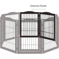 Unipaws Pet Gate Playpen 2-Panel Extension Kit 9 Unipaws Pet Gate Playpen 2-Panel Extension Kit -Dog Supplies 352573 PT2. AC SS1800 V1645123006
