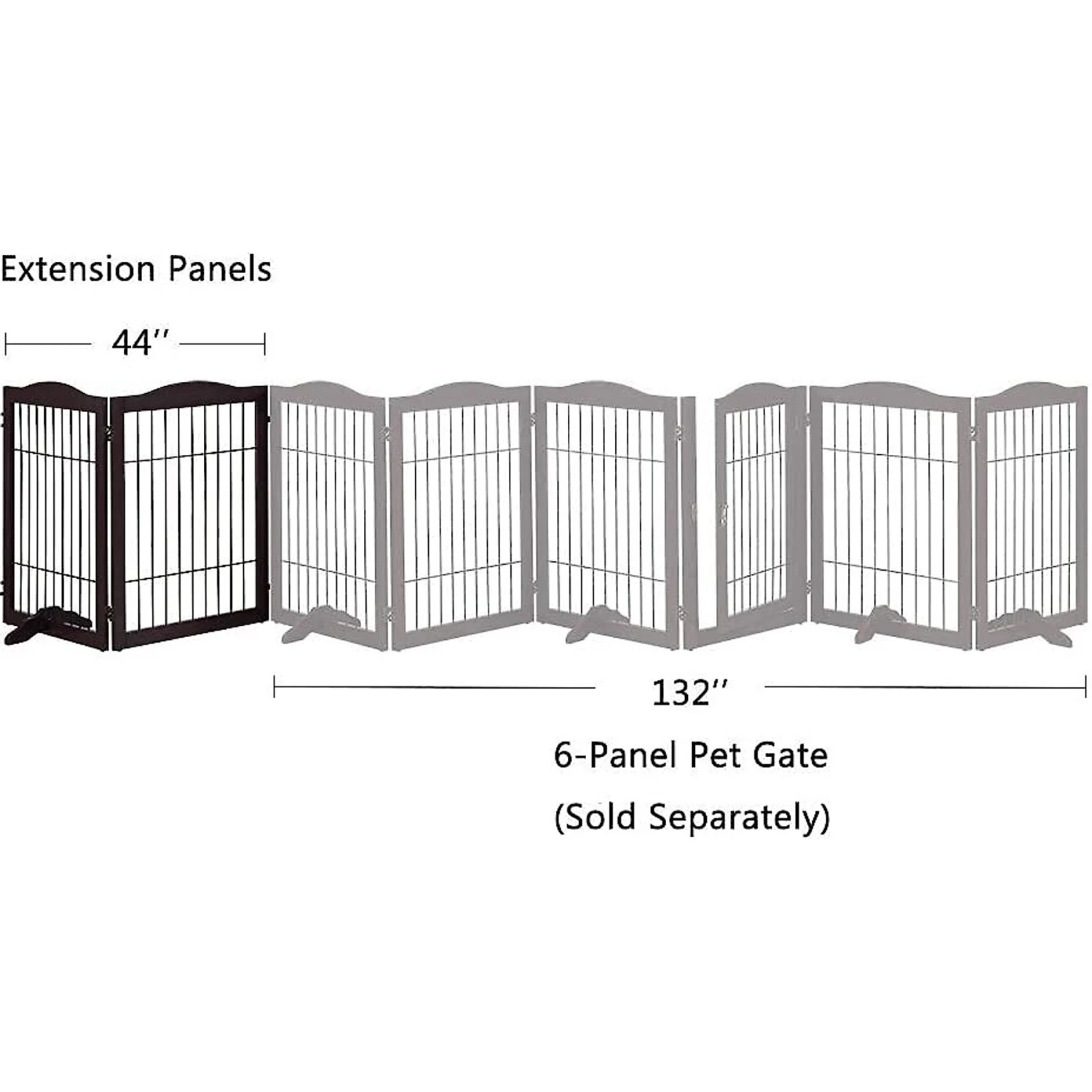 Unipaws Pet Gate Playpen 2-Panel Extension Kit 7 Unipaws Pet Gate Playpen 2-Panel Extension Kit - Image 5