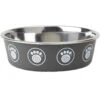 PetRageous Designs Capri Stainless-Steel Dog Bowl, Gray -Dog Supplies 353540 MAIN. AC SS1800 V1639760507