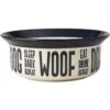 PetRageous Designs Eat Drink Repeat Stoneware Dog Bowl, Natural -Dog Supplies 353549 MAIN. AC SS1800 V1639434418