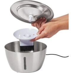 Frisco Stainless Steel Heart Dog & Cat Fountain 12 Frisco Stainless Steel Heart Dog & Cat Fountain -Dog Supplies 355816 PT3. AC SS1800 V1665174172