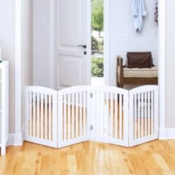 Pawland Freestanding Foldable Wooden Dog Gate -Dog Supplies 356204 PT3. AC SS1800 V1641615134