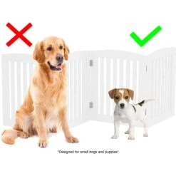 Pawland Freestanding Foldable Wooden Dog Gate -Dog Supplies 356204 PT5. AC SS1800 V1641601384