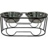 YML Wrought Iron Stand Dog & Cat Feeder Bowl, Stainless Steel -Dog Supplies 357314 MAIN. AC SS1800 V1641251279