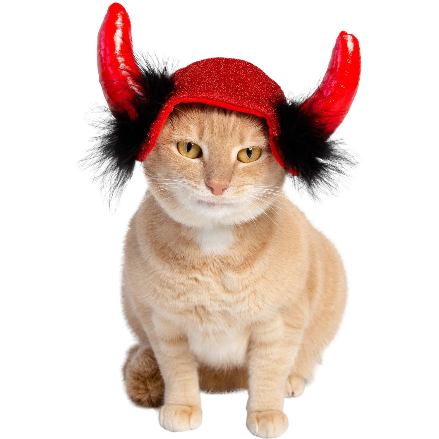Pet Krewe Cat Devil Red Hat Dog Costume, One Size 3 Pet Krewe Cat Devil Red Hat Dog Costume, One Size