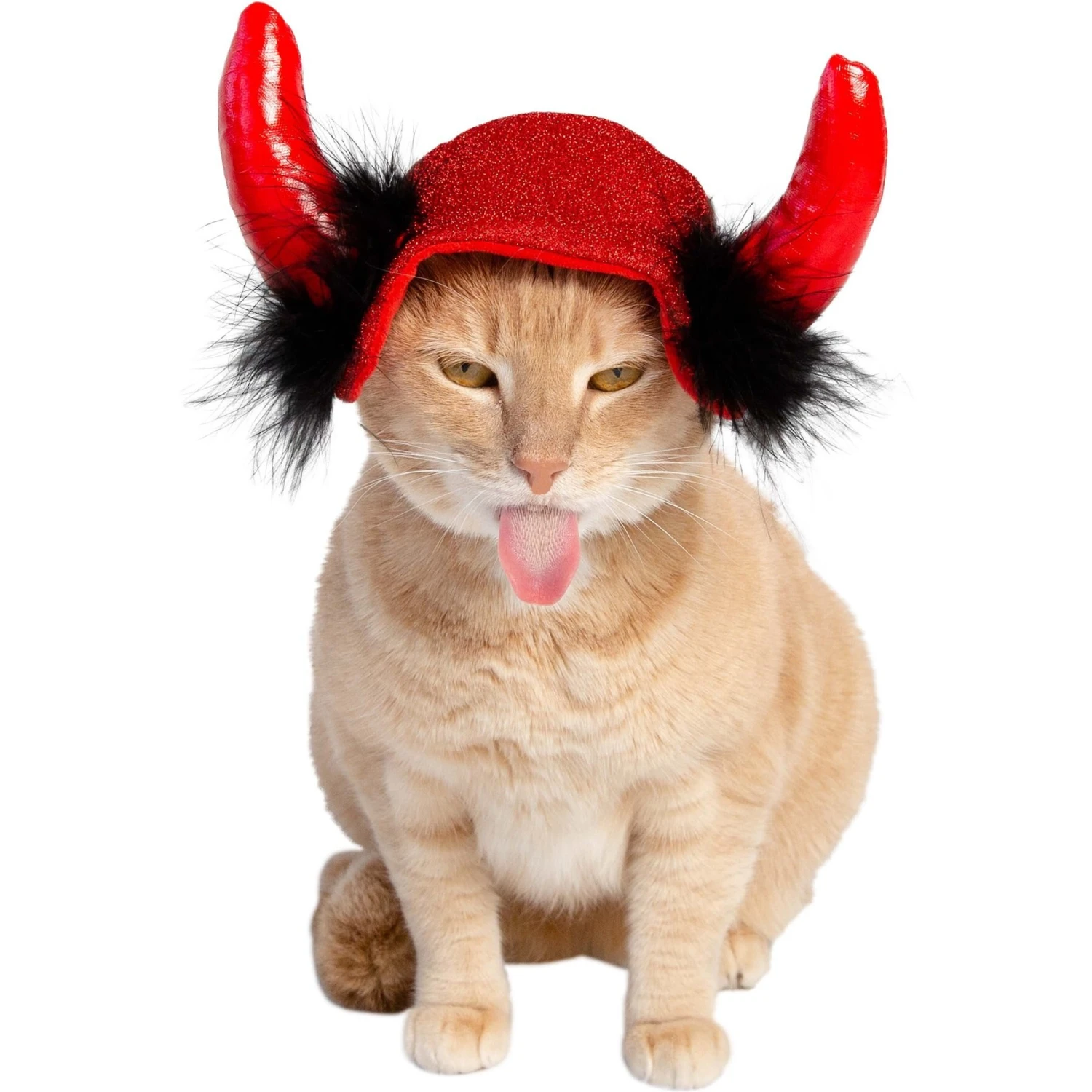 Pet Krewe Cat Devil Red Hat Dog Costume, One Size 4 Pet Krewe Cat Devil Red Hat Dog Costume, One Size - Image 2