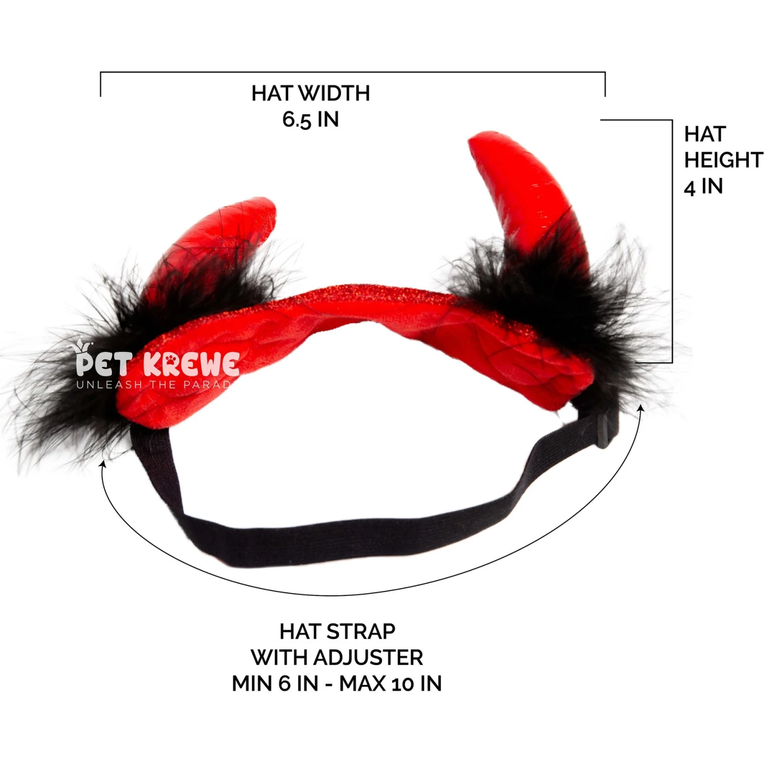 Pet Krewe Cat Devil Red Hat Dog Costume, One Size 8 Pet Krewe Cat Devil Red Hat Dog Costume, One Size - Image 6