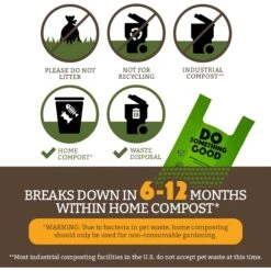 Doggy Do Good Certified Home Compostable X-Large Premium Dog & Cat Waste Bags - Handle Bags On A Roll -Dog Supplies 361428 PT5. AC SS1800 V1703697738