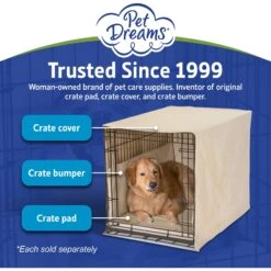 Pet Dreams Double Door Dog Crate Cover -Dog Supplies 362682 PT6. AC SS1800 V1684885605