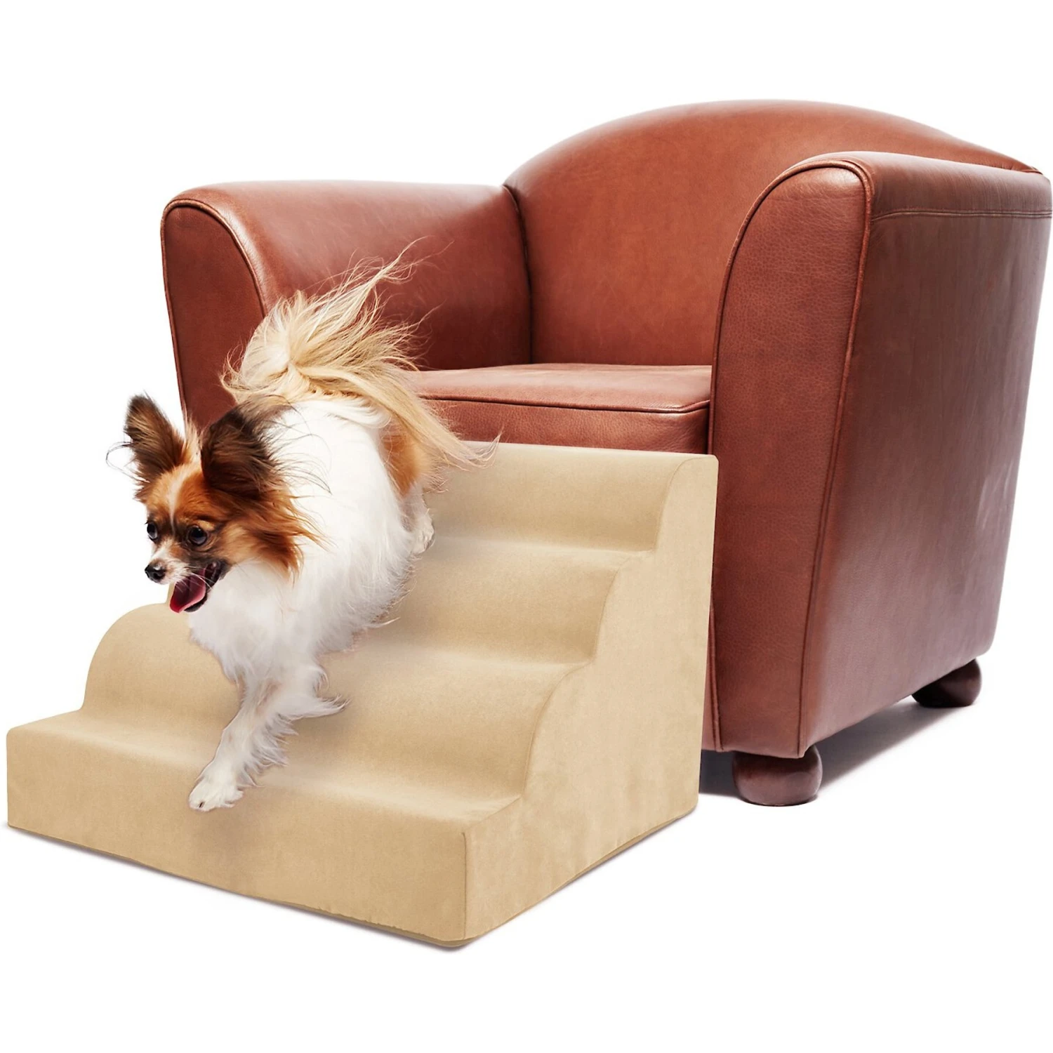 Precious Tails High Density Foam Scalloped 4 Steps Dog & Cat Stairs 11 Precious Tails High Density Foam Scalloped 4 Steps Dog & Cat Stairs - Image 9