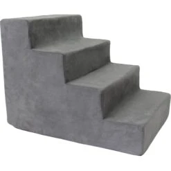 Precious Tails High Density Foam 4 Steps Dog & Cat Stairs -Dog Supplies 366775 PT2. AC SS1800 V1644382361