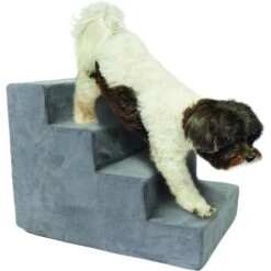 Precious Tails High Density Foam 4 Steps Dog & Cat Stairs -Dog Supplies 366775 PT6. AC SS1800 V1644364351