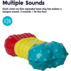Petstages Multi-Squeak Bone Dog Chew Toy 10 Petstages Multi-Squeak Bone Dog Chew Toy -Dog Supplies 367946 PT1. AC SS1800 V1644531116