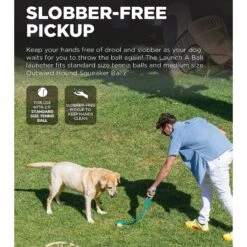 Outward Hound Launch A Ball Squeak Interactive Tennis Ball Launcher Dog Toy -Dog Supplies 368208 PT2. AC SS1800 V1644523409