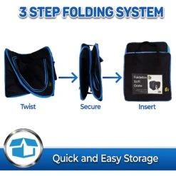 Pet Magasin Foldable Soft Dog Crate, Black & Blue 10 Pet Magasin Foldable Soft Dog Crate, Black & Blue -Dog Supplies 521702 PT2. AC SS1800 V1652470653