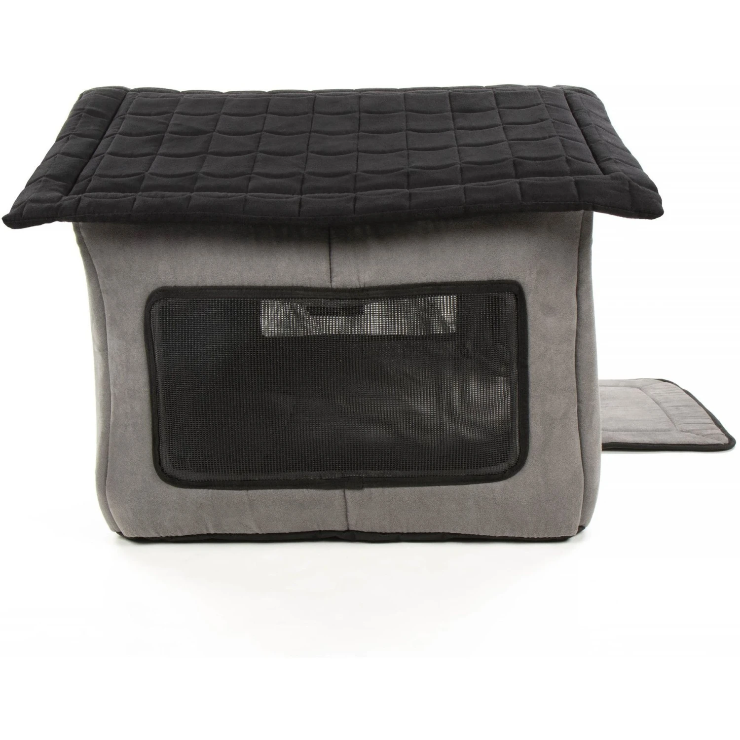 Sherpa Portable Soft Sided Foldable Cat & Dog Indoor Shelter, Gray, Medium 5 Sherpa Portable Soft Sided Foldable Cat & Dog Indoor Shelter, Gray, Medium - Image 3