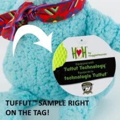 HuggleHounds Barnyard Durable Plush Corduroy Knottie Bunny Squeaky Dog Toy -Dog Supplies 53736 PT5. AC SS1800 V1601020856