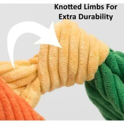 HuggleHounds Barnyard Durable Plush Corduroy Knottie Bunny Squeaky Dog Toy -Dog Supplies 53736 PT7. AC SS1800 V1601021161