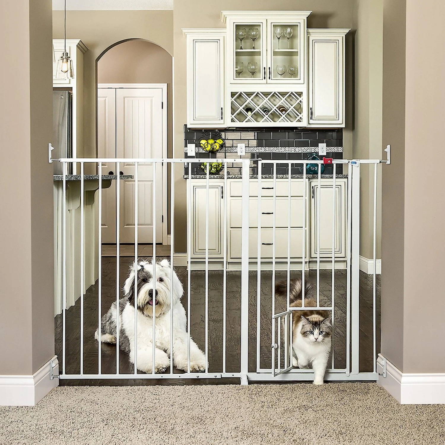 Carlson Pet Products Maxi Extra Tall Walk-Thru Dog Gate With Pet Door 3 Carlson Pet Products Maxi Extra Tall Walk-Thru Dog Gate With Pet Door