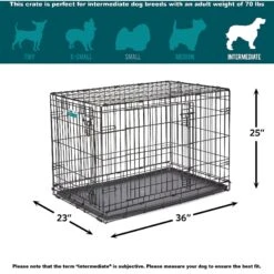 MidWest ICrate Fold & Carry Double Door Collapsible Wire Dog Crate 18 MidWest ICrate Fold & Carry Double Door Collapsible Wire Dog Crate -Dog Supplies 60384 PT7. AC SS1800 V1647556984