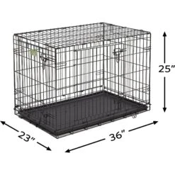 MidWest ICrate Fold & Carry Double Door Collapsible Wire Dog Crate 19 MidWest ICrate Fold & Carry Double Door Collapsible Wire Dog Crate -Dog Supplies 60384 PT8. AC SS1800 V1562169495