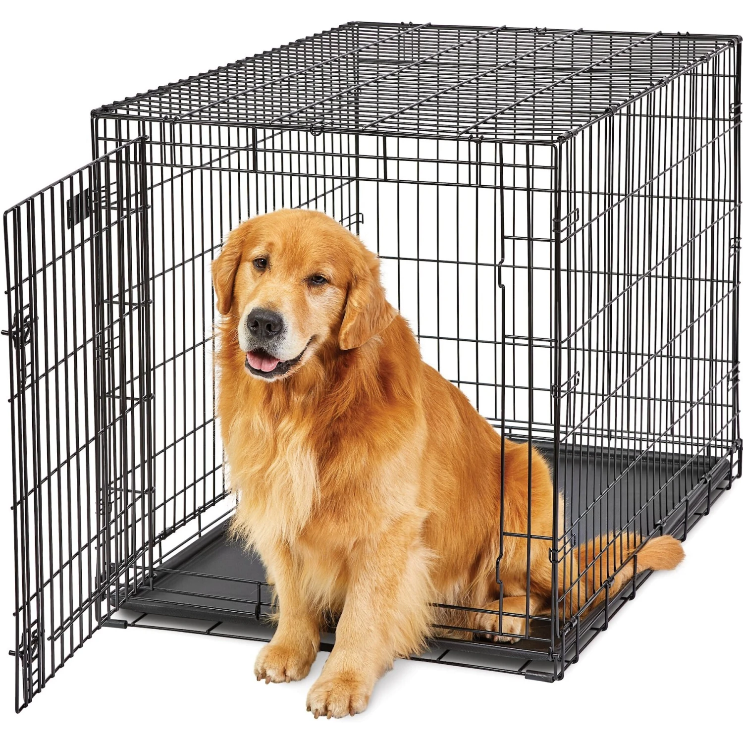 MidWest LifeStages Single Door Collapsible Wire Dog Crate 3 MidWest LifeStages Single Door Collapsible Wire Dog Crate