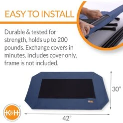 K&H Pet Products Original Pet Cot Replacement Dog Bed Cover -Dog Supplies 613830 PT2. AC SS1800 V1660233325