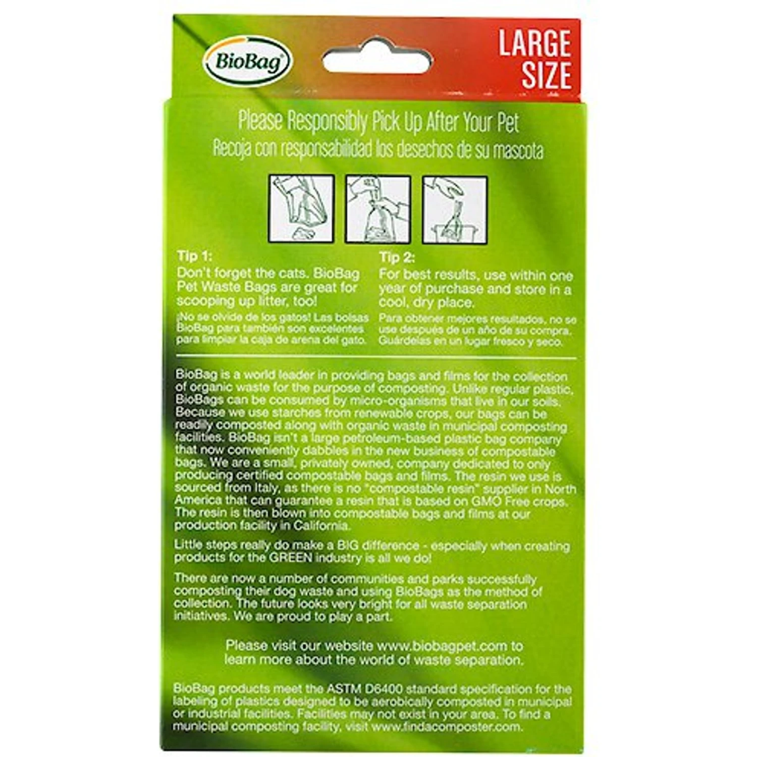 BioBag Large Pet Waste Bags 5 BioBag Large Pet Waste Bags - Image 3