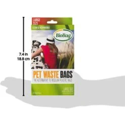 BioBag Large Pet Waste Bags 10 BioBag Large Pet Waste Bags -Dog Supplies 61625 PT3. AC SS1800 V1628863632