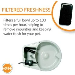 K&H Pet Products CleanFlow Filtered Water Dog Bowl 12 K&H Pet Products CleanFlow Filtered Water Dog Bowl -Dog Supplies 61715 PT2. AC SS1800 V1689368052
