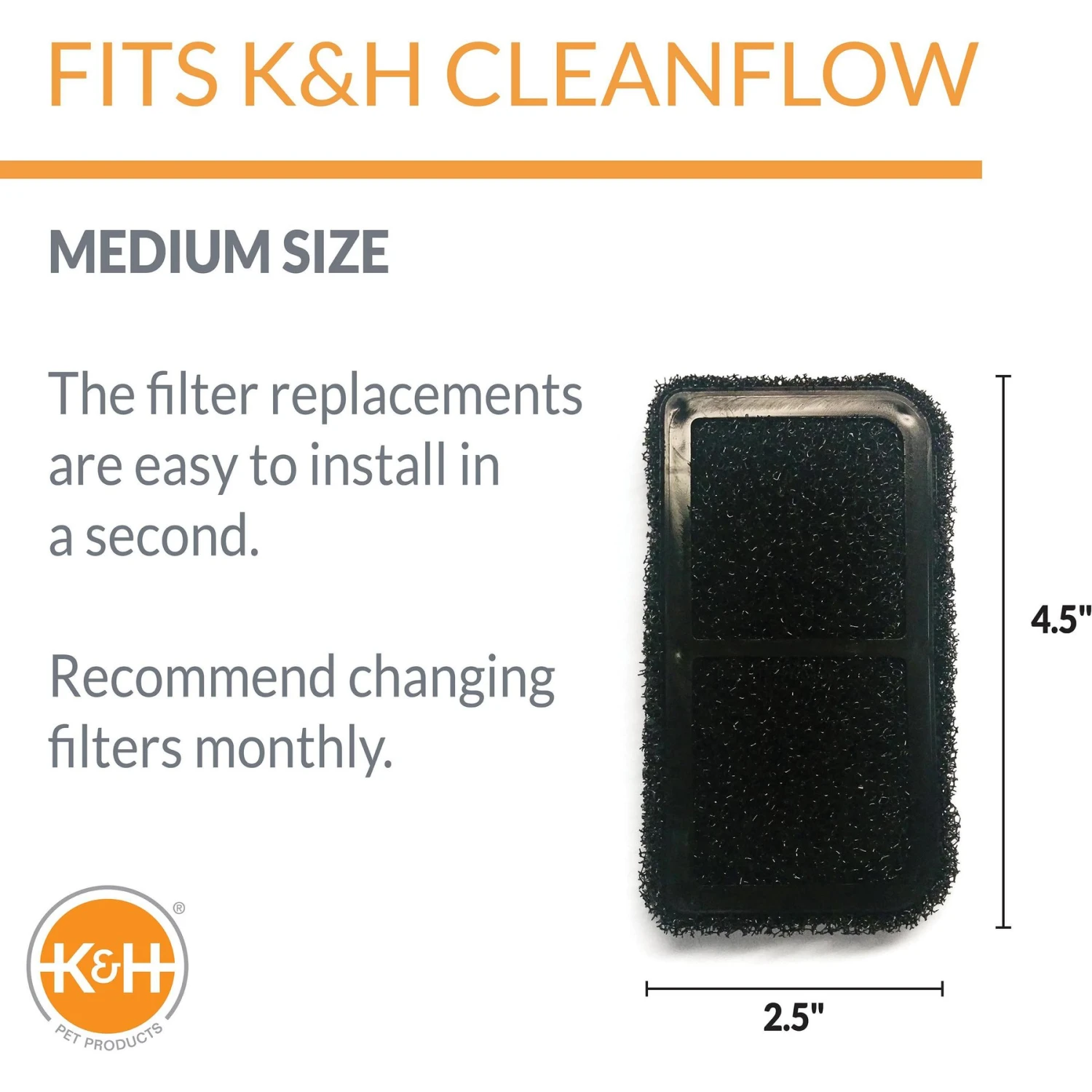 K&H Pet Products CleanFlow 3-Pack Replacement Filter Cartridges 4 K&H Pet Products CleanFlow 3-Pack Replacement Filter Cartridges - Image 2