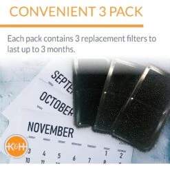 K&H Pet Products CleanFlow 3-Pack Replacement Filter Cartridges 12 K&H Pet Products CleanFlow 3-Pack Replacement Filter Cartridges -Dog Supplies 61721 PT3. AC SS1800 V1683558255