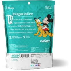 Disney Table Scraps Mickey Mouse Hot Diggity Dog Recipe Upcycled Jerky Dog Treats, 5-oz Bag & Disney Mickey Mouse Ceramic Dog & Cat Treat Jar -Dog Supplies 623510 PT2. AC SS1800 V1661896454