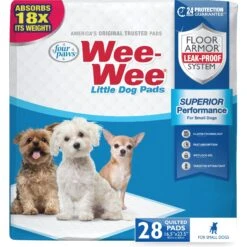 Wee-Wee Little Dog Pee Pads 16.5 X 23.5-in