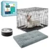 Frisco Fold & Carry Double Door Collapsible Wire Dog Crate + 3 Items -Dog Supplies 630894 MAIN. AC SS1800 V1676051953