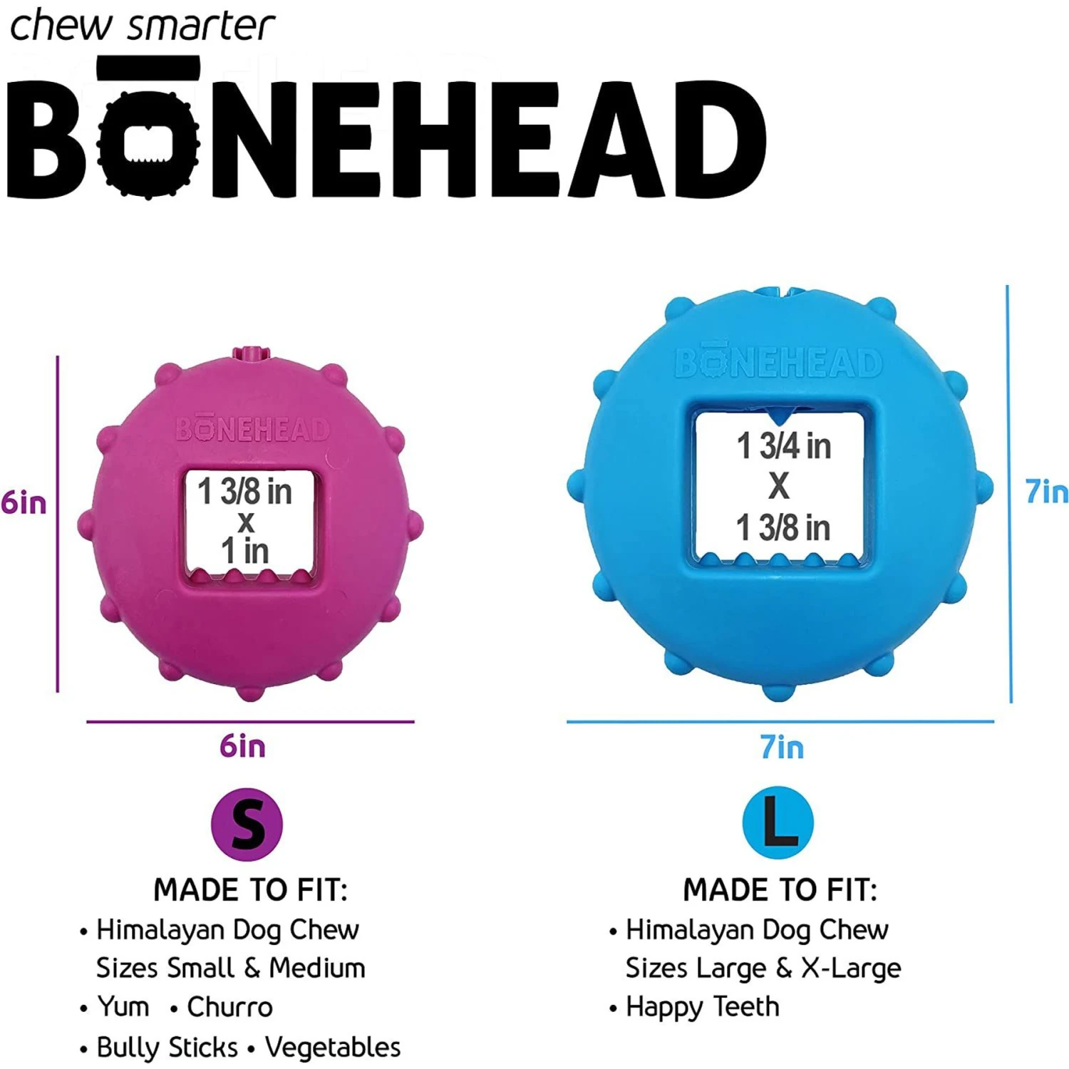 Himalayan Pet Supply Bonehead Chew Guardian Chew Smarter & Longer Dog Toy 8 Himalayan Pet Supply Bonehead Chew Guardian Chew Smarter & Longer Dog Toy - Image 6