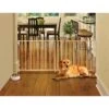 MyPet Wood Extra-Wide Swing Pet Gate For Dogs & Cats