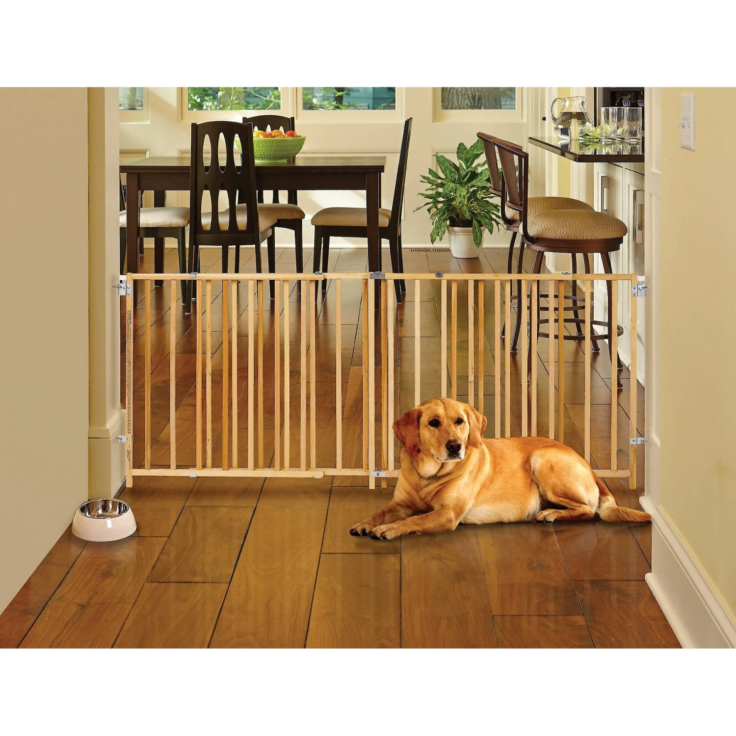 MyPet Wood Extra-Wide Swing Pet Gate For Dogs & Cats 3 MyPet Wood Extra-Wide Swing Pet Gate For Dogs & Cats