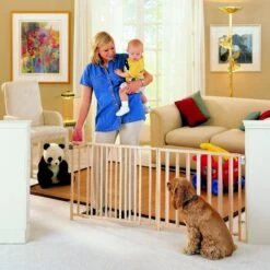 MyPet Wood Extra-Wide Swing Pet Gate For Dogs & Cats 11 MyPet Wood Extra-Wide Swing Pet Gate For Dogs & Cats -Dog Supplies 64582 PT4. AC SS1800 V1569012482