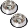Iconic Pet Stainless Steel Non-Skid Dog & Cat Bowl, 2 Count -Dog Supplies 652102 MAIN. AC SS1800 V1663880783