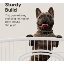 IRIS USA 4-8 Panel Dog Exercise Playpen With Door -Dog Supplies 65439 PT3. AC SS1800 V1567185278