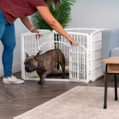 IRIS USA 4-8 Panel Dog Exercise Playpen With Door -Dog Supplies 65439 PT6. AC SS1800 V1494607648