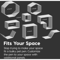 IRIS USA 4-8 Panel Dog Exercise Playpen With Door -Dog Supplies 65439 PT7. AC SS1800 V1524079027