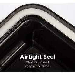 IRIS USA WeatherPro Airtight Elevated Pet Feeder With Food Storage Container & Bowls In Lid, Smoke/Black, 8-cup -Dog Supplies 65478 PT2. AC SS1800 V1598656870