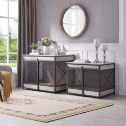 Unipaws Furniture Style Sliding Door Dog Crate 13 Unipaws Furniture Style Sliding Door Dog Crate -Dog Supplies 661142 PT4. AC SS1800 V1666299042