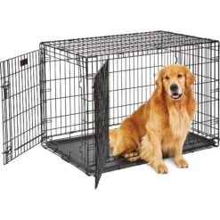 MidWest LifeStages Double Door Collapsible Wire Dog Crate