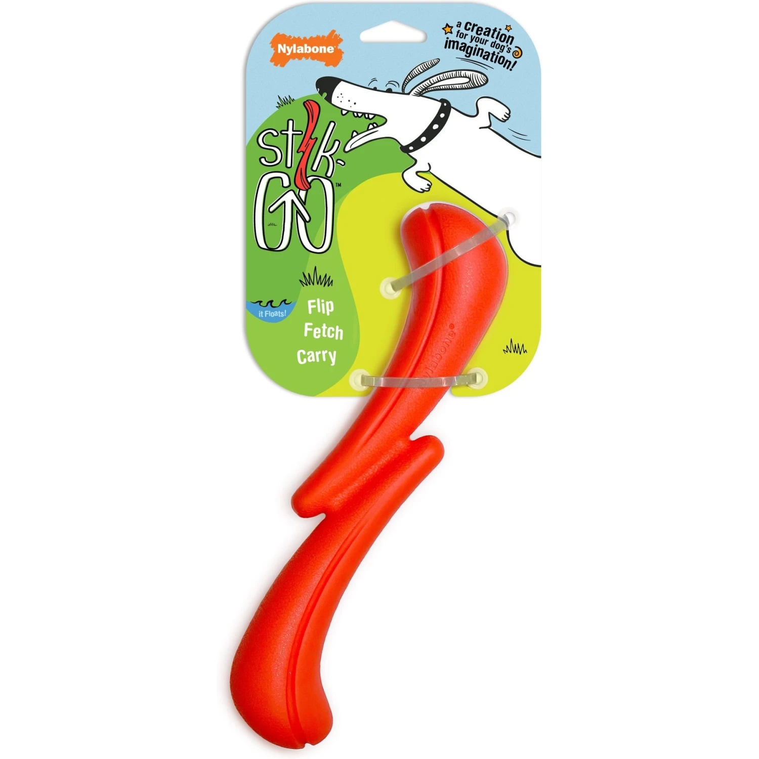 Nylabone Creative Play Stik-GO Interactive Dog Toy, Red 3 Nylabone Creative Play Stik-GO Interactive Dog Toy, Red